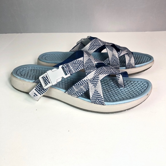 baretraps blue sandals